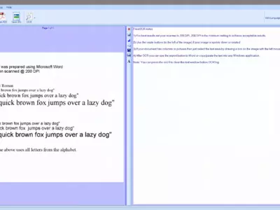 FreeOCR screenshot