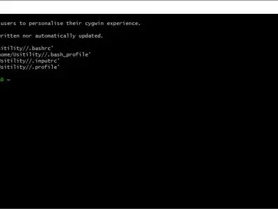 Cygwin screenshot 1