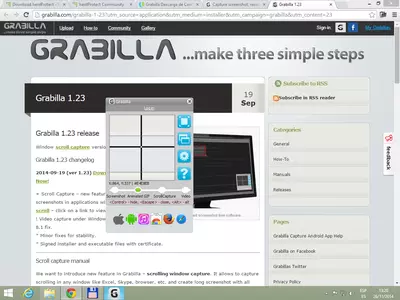 Grabilla screenshot