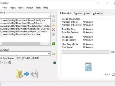 ImgBurn screenshot 2
