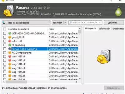 Recuva screenshot 21