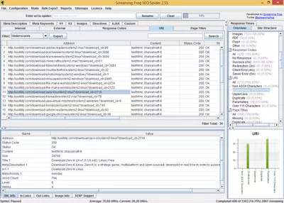 Screaming Frog SEO Spider screenshot 6