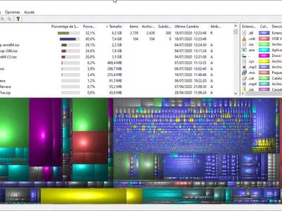 WinDirStat screenshot 1