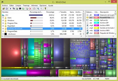 WinDirStat screenshot 16