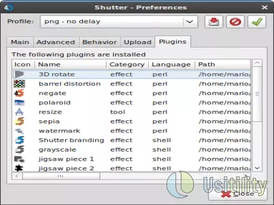 Shutter screenshot