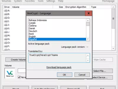 VeraCrypt screenshot 2